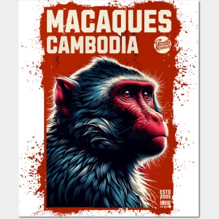 Cambodian Macaques Posters and Art